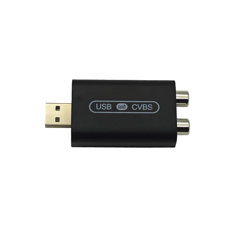 Car USB interface video output in-vehicle rear headrest display converter CVBS/AV socket