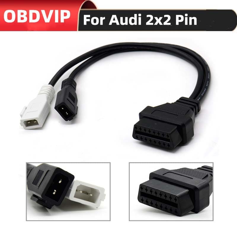 Car cable 2*2P conversion cable 16pin OBD car conversion cable 2*2 for audi