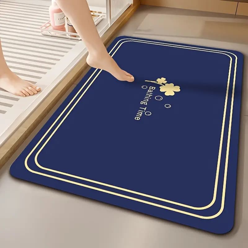 Bathroom door absorbent floor mat bathroom quick-drying household toilet non-slip door mat diatom mud foot mat carpet mat