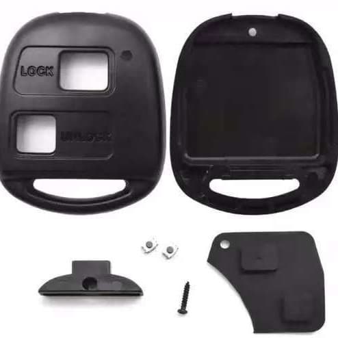 Full Set Key Button Shell for Toyota Lexus RX400 Camry 2.4 Prado Land Cruiser, No Key Cutting Required