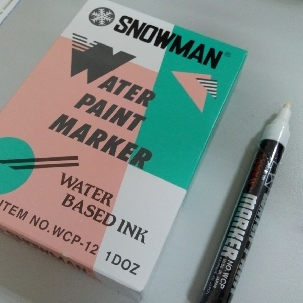 Snowman WCP-12 Japan-made Poster Water-Based Advertising Pen Graffiti Pen Water-Based Marker Water-Based Paint Pen