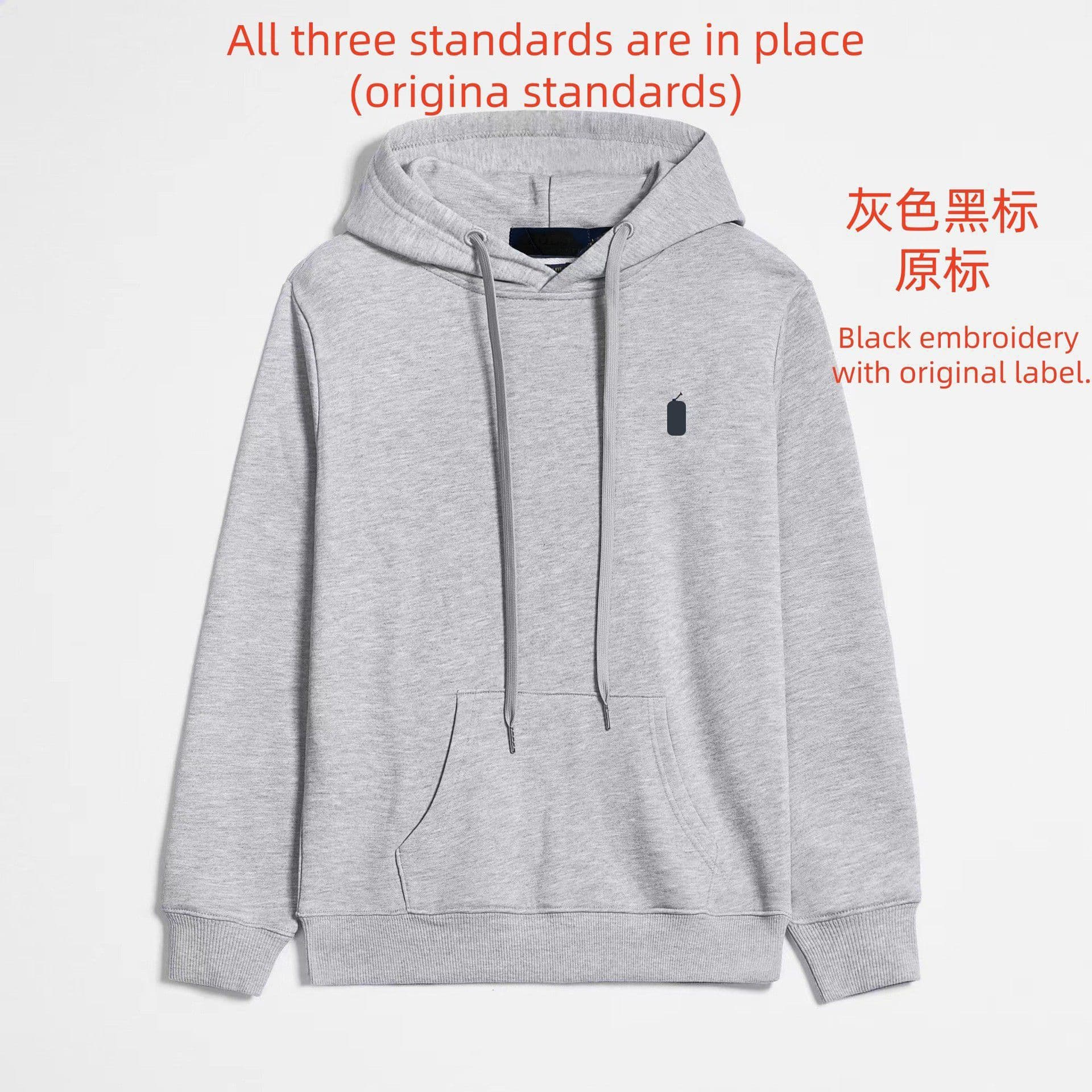 Cross-border Fast Shipping Pony Hooded Spring Autumn Thin Men's Hooded Sweatshirt Loose Polo Solid Color Cardigan Jacket Wholesale