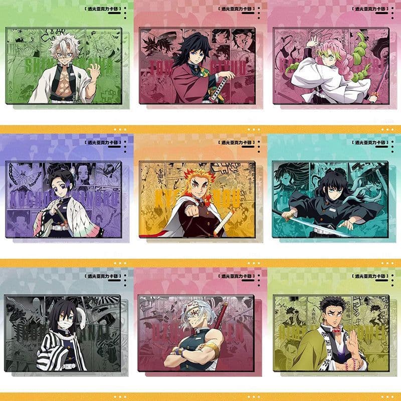 Demon Slayer: Kimetsu no Yaiba anime, acrylic card, Tanjiro, Butterfly, Immortal, Miya Kawa, peripheral exquisite comics, hot items