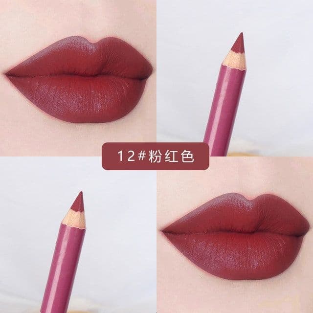 Snow White Lip Liner Pencil 28 Colors Long-Lasting Non-Fading Daily Makeup Lip Pencil for Women Cross-Border Trade Lip Pencil