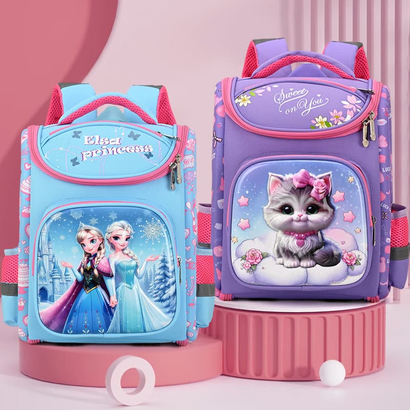 Cross-border primary school student schoolbag wholesale 3D shell pattern all-in-one lightweight girls and children backpack to reduce burden and protect spine