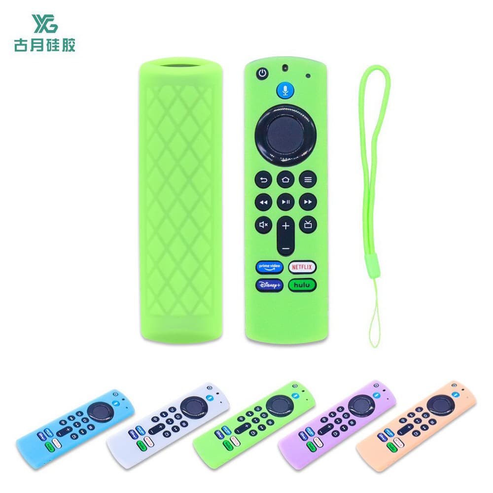Silicone remote control cover for Amazon 2021 Allexa Voice Remote Pro 3rd generation (with luminous finish)