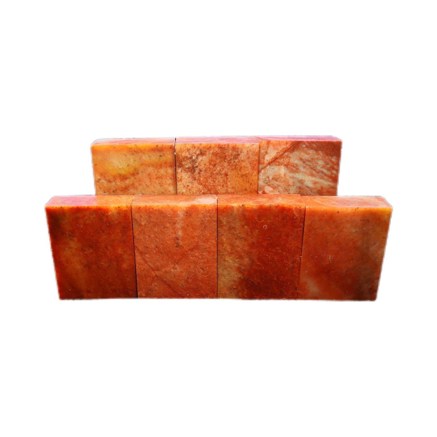 Natural Shoushan stone red stone practice seal flat seal novice leisure seal gold stone seal cutting stone flat seal seal calligraphy