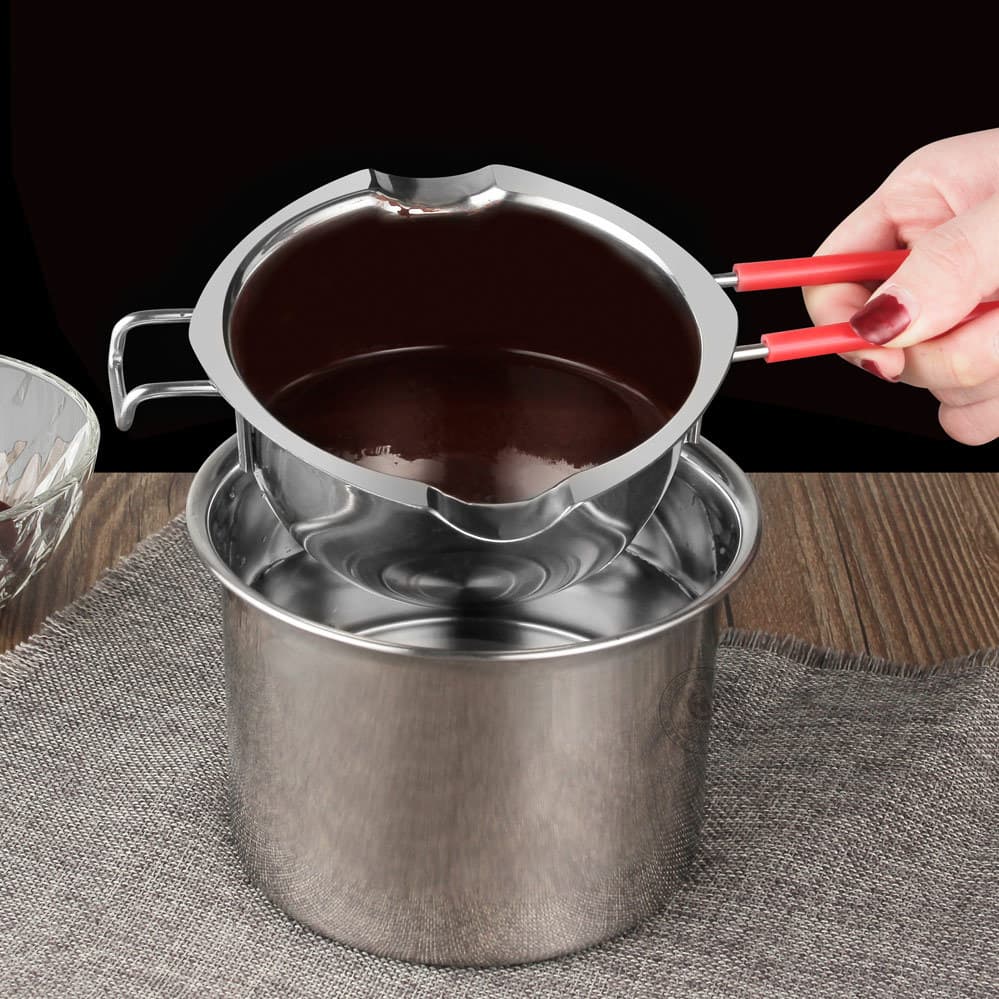 304 stainless steel melting pot, household baking tool for double-boiler chocolate/milk melting, candle/soap making