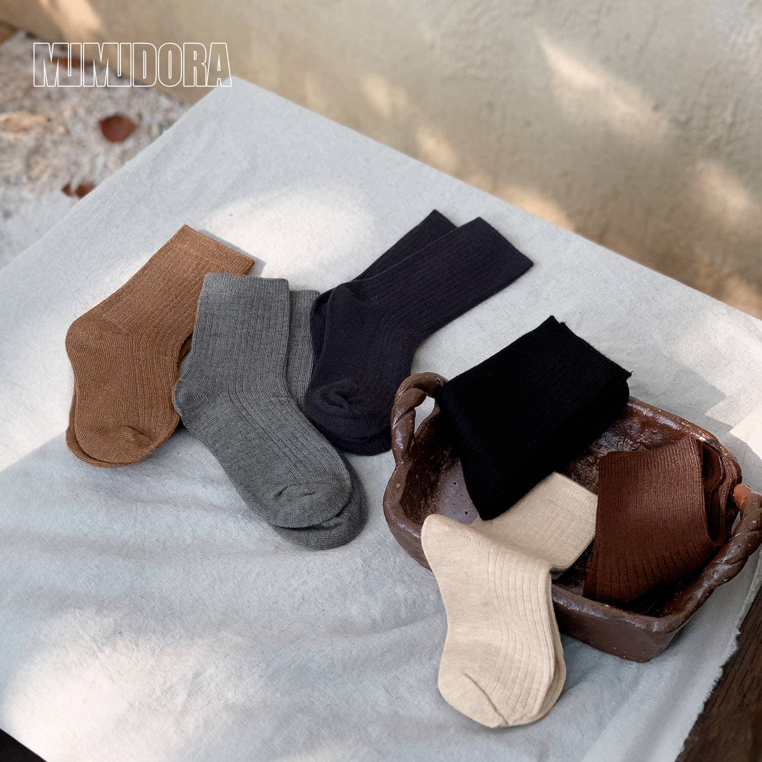 Baby Mid-Calf Socks Autumn/Winter Kids Socks Boys Girls Seamless Loose Cuff Warm Socks Winter Solid Color Stylish