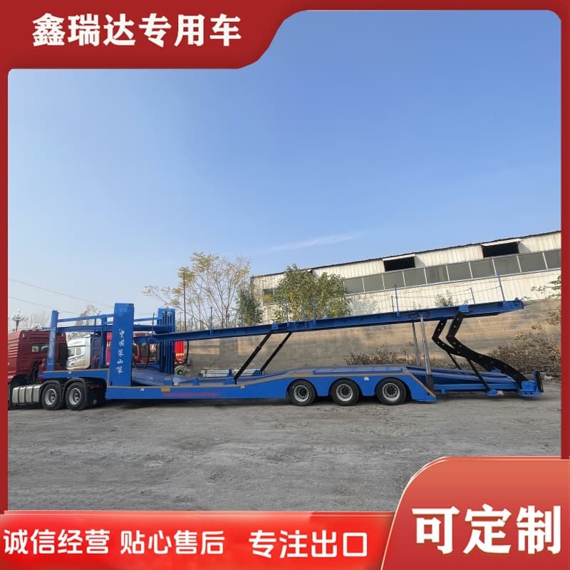Export cross-border 8-position car carrier two-layer cage truck small car transport semi-trailer 6 to 8 position frame semi-trailer