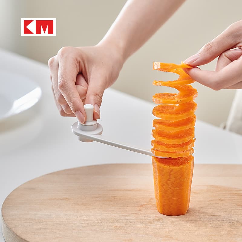 KM 5051 Tornado Potato Spiral Cutter Creative Cucumber and Carrot Curler Home Vegetable Slicer Spiral Flower Maker