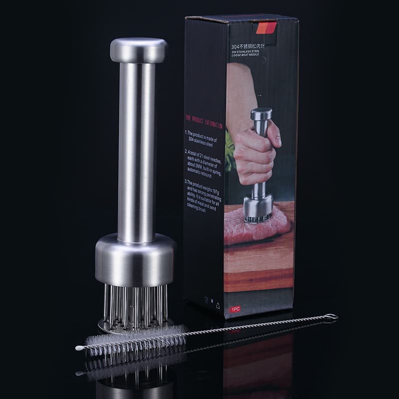304 stainless steel tenderizer needles, kitchen steak tenderizer, new press-style beef tendon breaker, manufacturer wholesale