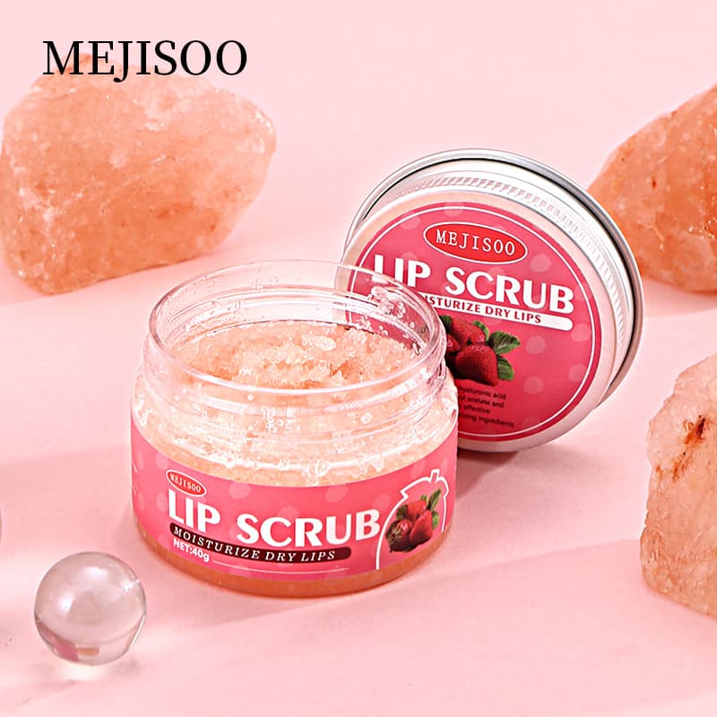 Cross-Border Trade Strawberry Lip Moisturizing Exfoliating Scrub Strawberry Lip Scrub
