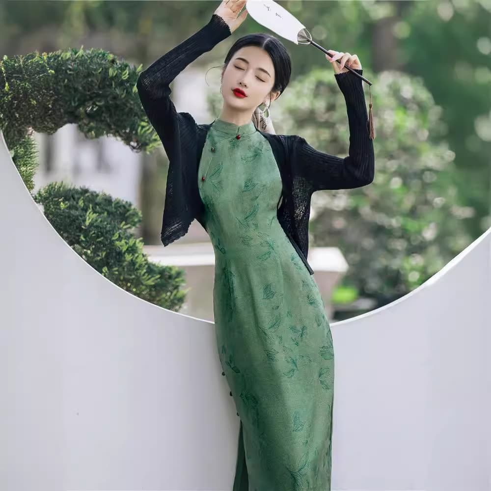 Dear Peony 'Qingzhi' New Chinese Style Modified Cheongsam Bride Wedding Morning Robe Wedding Toast Dress