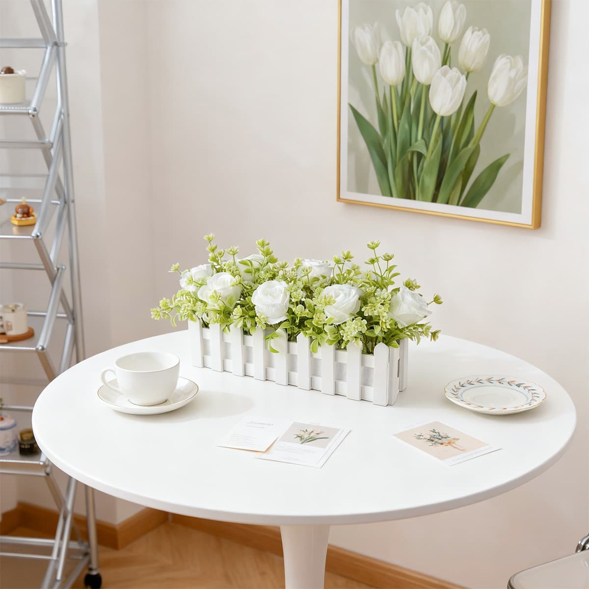 New Nordic Style Artificial Plant Fake Rose Camellia Home Living Room Decoration Small Potted Plant Ornament