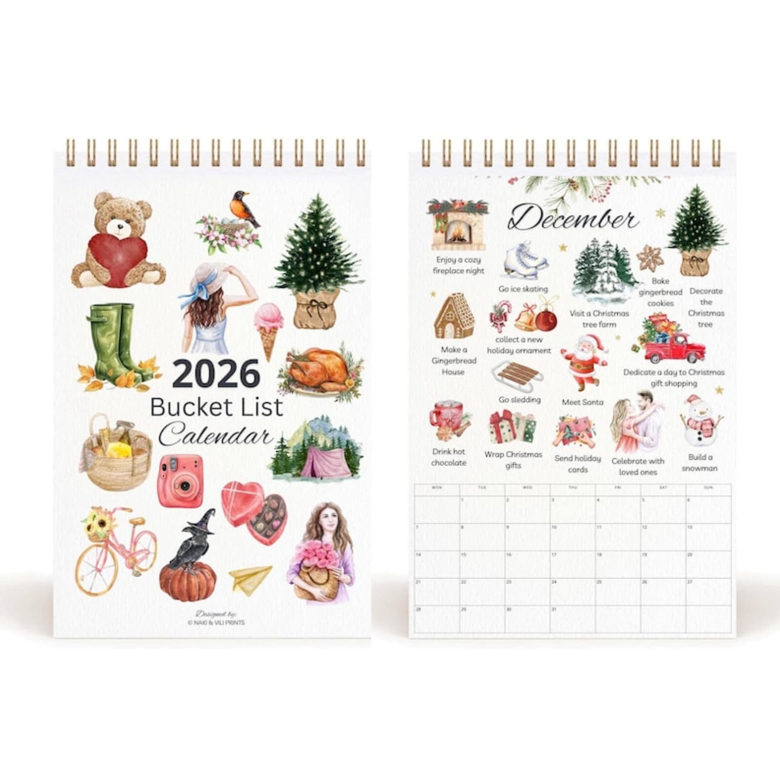 New Cross-Border 2026 Monthly Planner & Bucket List