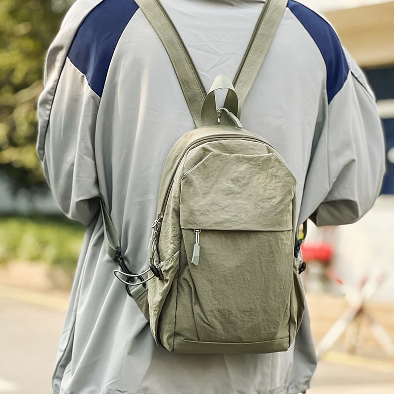 Cross-Border Multi-Functional Single Shoulder Crossbody Bag for Men and Women, Cycling, Leisure, Hiking, Chest Bag, Trendy Outdoor Sports Small Backpack