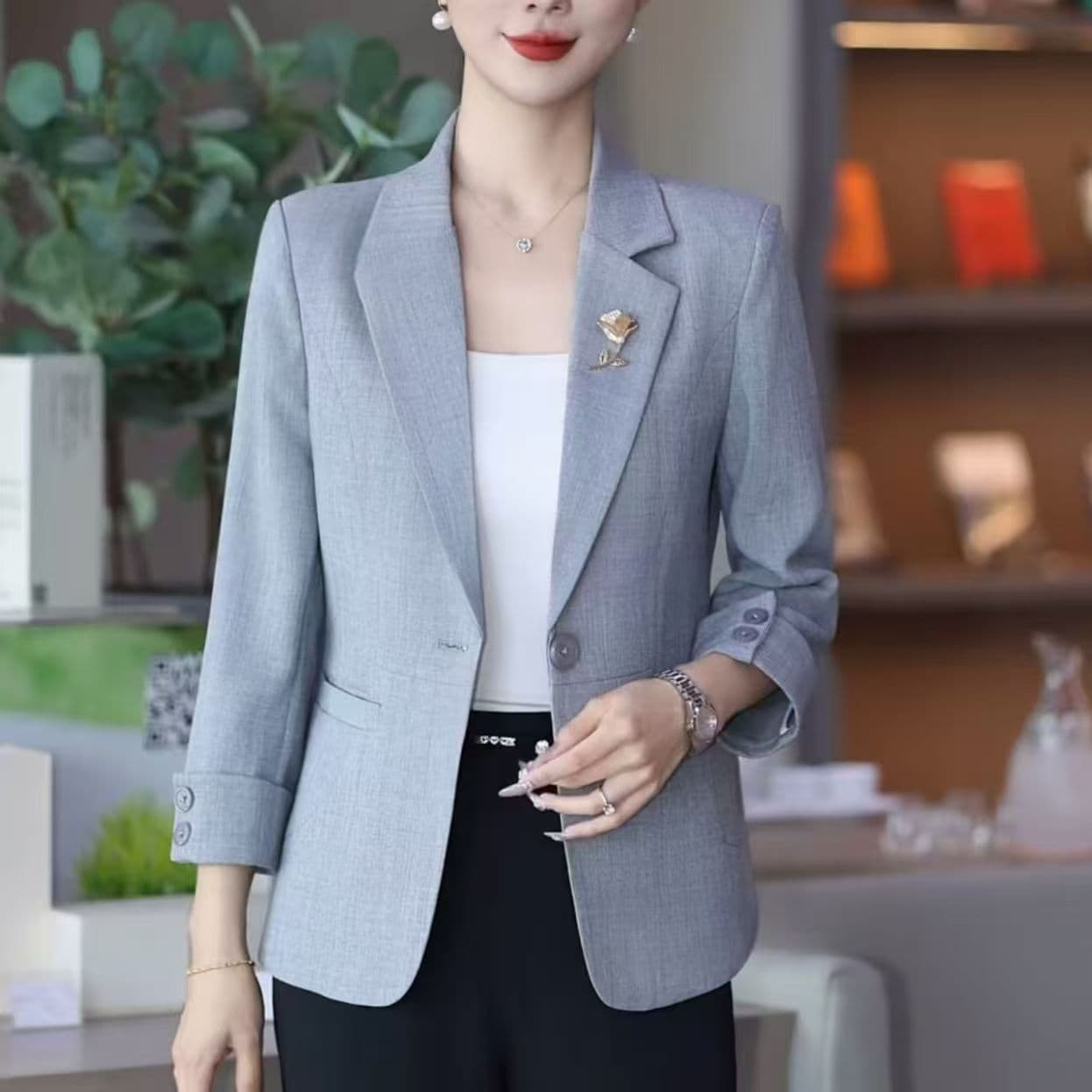 2025 Spring/Summer New Style Women's Suits, Plus Size, High-End Women's Suit, Casual Slim Fit, Summer Jacket, Size 40