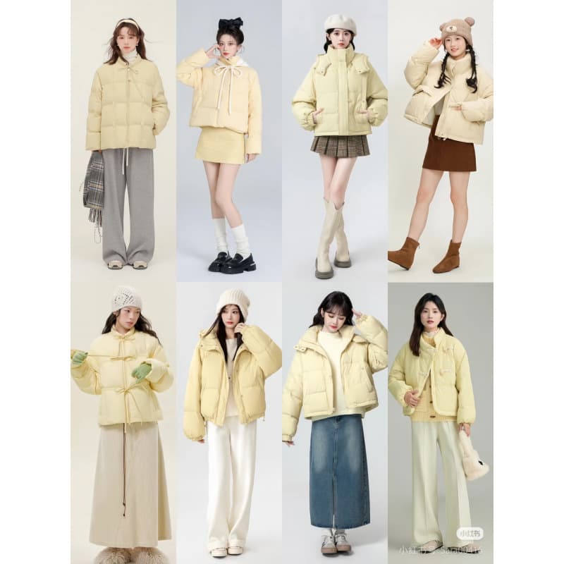 Pinghu White Duck Down Jacket Women's High-End Short Winter Coat Shisanhang Discount Women's Clothing Overstock Wholesale