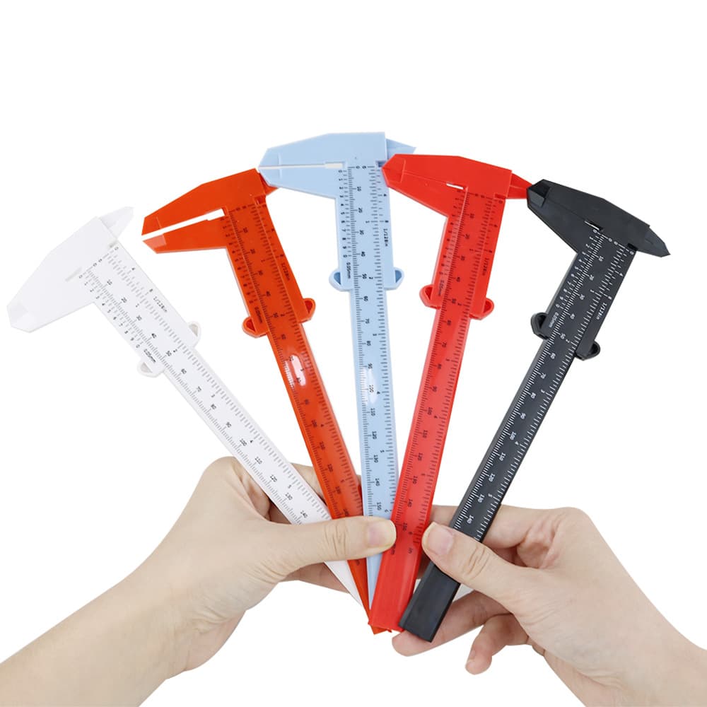 Plastic vernier calipers, student calipers, experimental measuring tools, specifications 0-150mm.