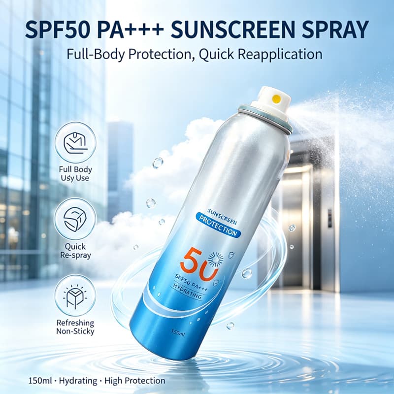 Full English ice translucent white anti-spot spray SPF50+PA+++ small aperture full body high-power anti-UV anti-spot cream