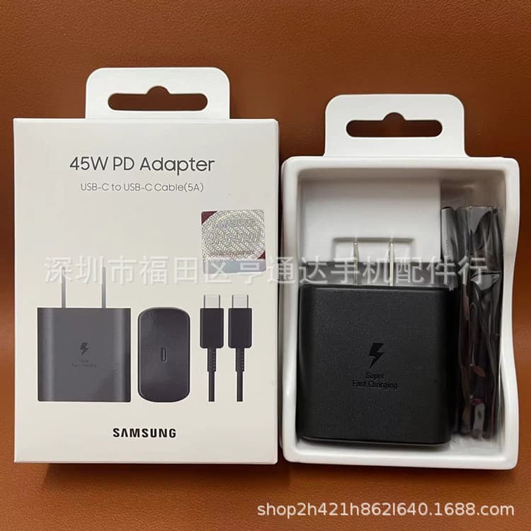 Wholesale Compatible Samsung 45W Original Charger S22U/S20 S23+ Ultra PD45W Super Fast Charging Head