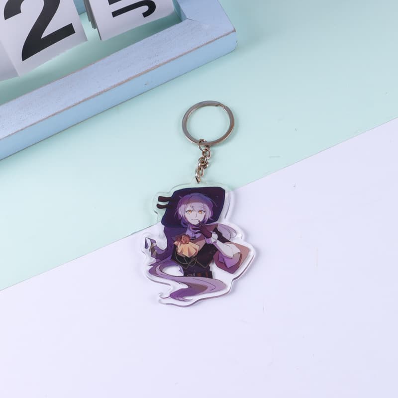 In Stock Acrylic Keychain Cartoon Character Key Chain Double-Sided Transparent Pendant Celebrity Anime Merch Accessory