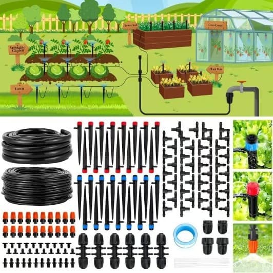 Best-selling Locking Drip Irrigation Ground Insert Stake Micro Spray Irrigation System Greenhouse Watering Spray Ground Insert Drip Irrigation Kit