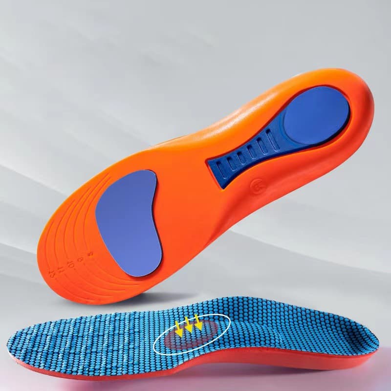 Sports Insole Men's Sweat-Absorbing Comfortable Breathable Arch Support Outdoor Shock-Absorbing Flat Feet Sports Insole Wholesale