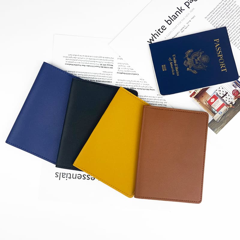 Cross-Border In-Stock Custom Enterprise Logo LOGO Hot Stamping UV Silk Screen and Other Crafts Passport Case Passport Holder Luggage Tag
