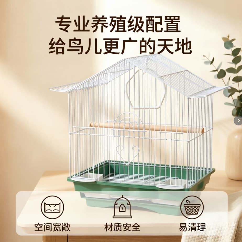 Wholesale Parrot Bird Cage Ornamental Cage Medium Small Luxury Parrot Ornamental Bird Cage Villa Parrot Bird Cage