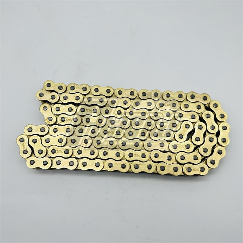 Supply Heavy Duty 520 Chain 520HO-120 Link O-Ring Chain for Suzuki GSXR250 Off-Road Motorcycle Gold Chain