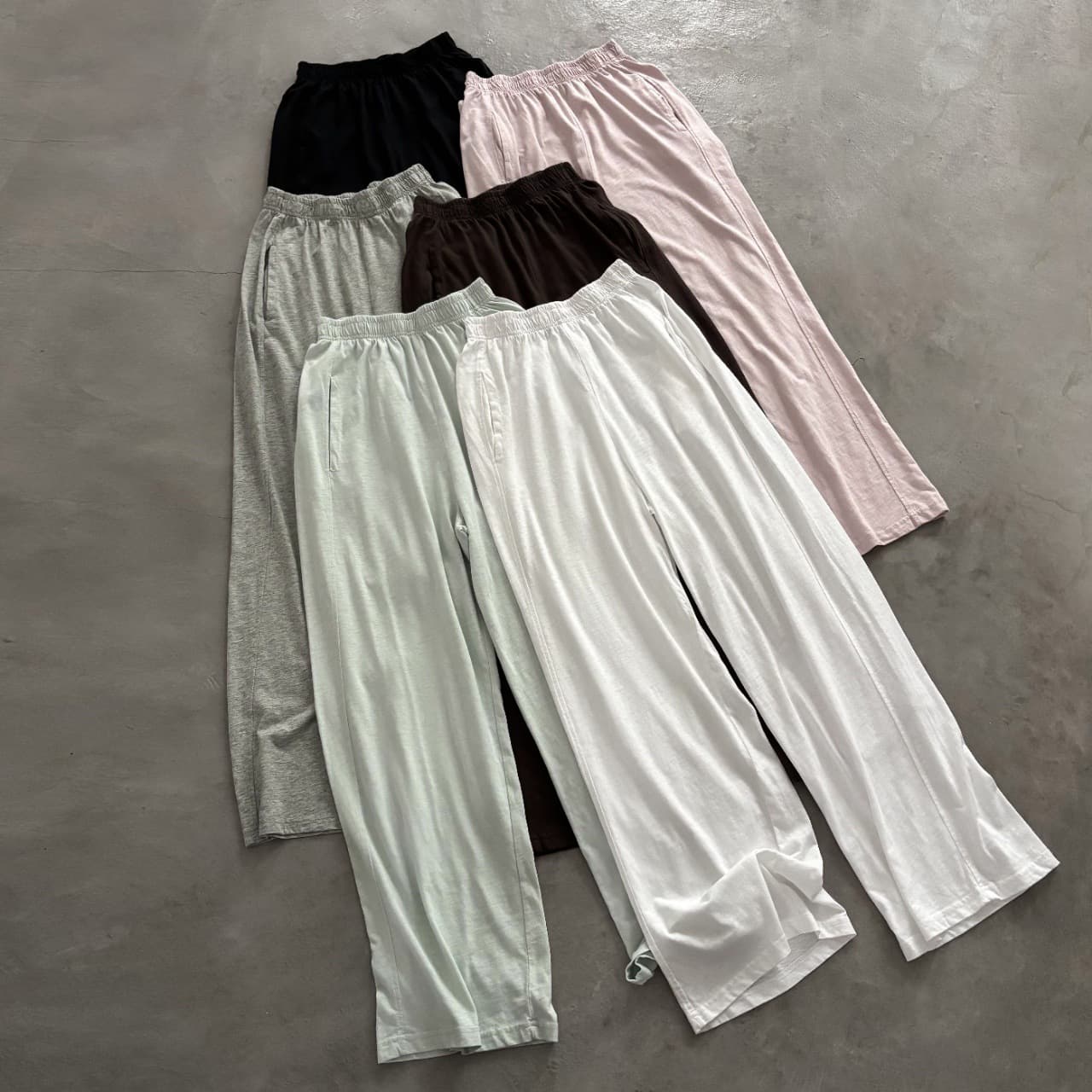 Soft drape, non-clingy! Dongdaemun solid color breathable high-waist drape casual pants, lightweight oxygen-thin bamboo-texture Yamamoto pants