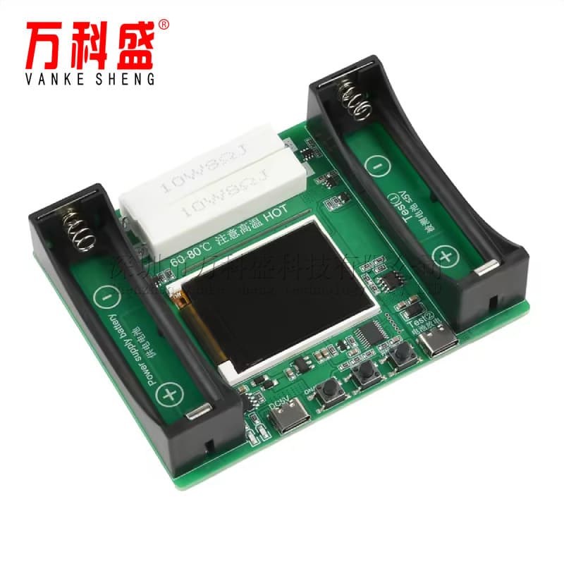 18650 LCD display battery capacity tester module with charging function Type-C port tester