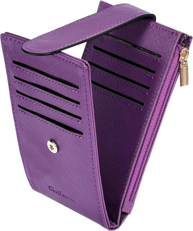 Women's Slim Card Holder Wallet: Thin Bifold with Multi Card