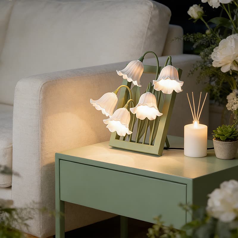 New Creative Flower Table Lamp for Amazon Cross-Border, Home Decorative Night Light, Bedroom Bedside High-End Ambiance Lamp