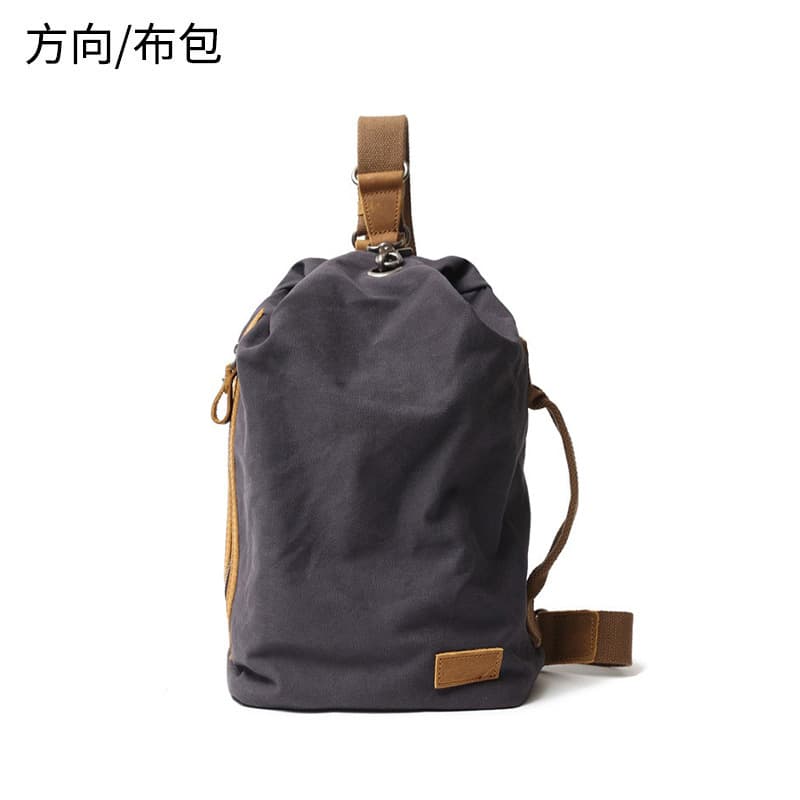New Style Waist Bag Men's Outdoor Chest Bag Canvas Crossbody Bag Men's Bag Waist Backpack Large Capacity Chest Bag Trendy