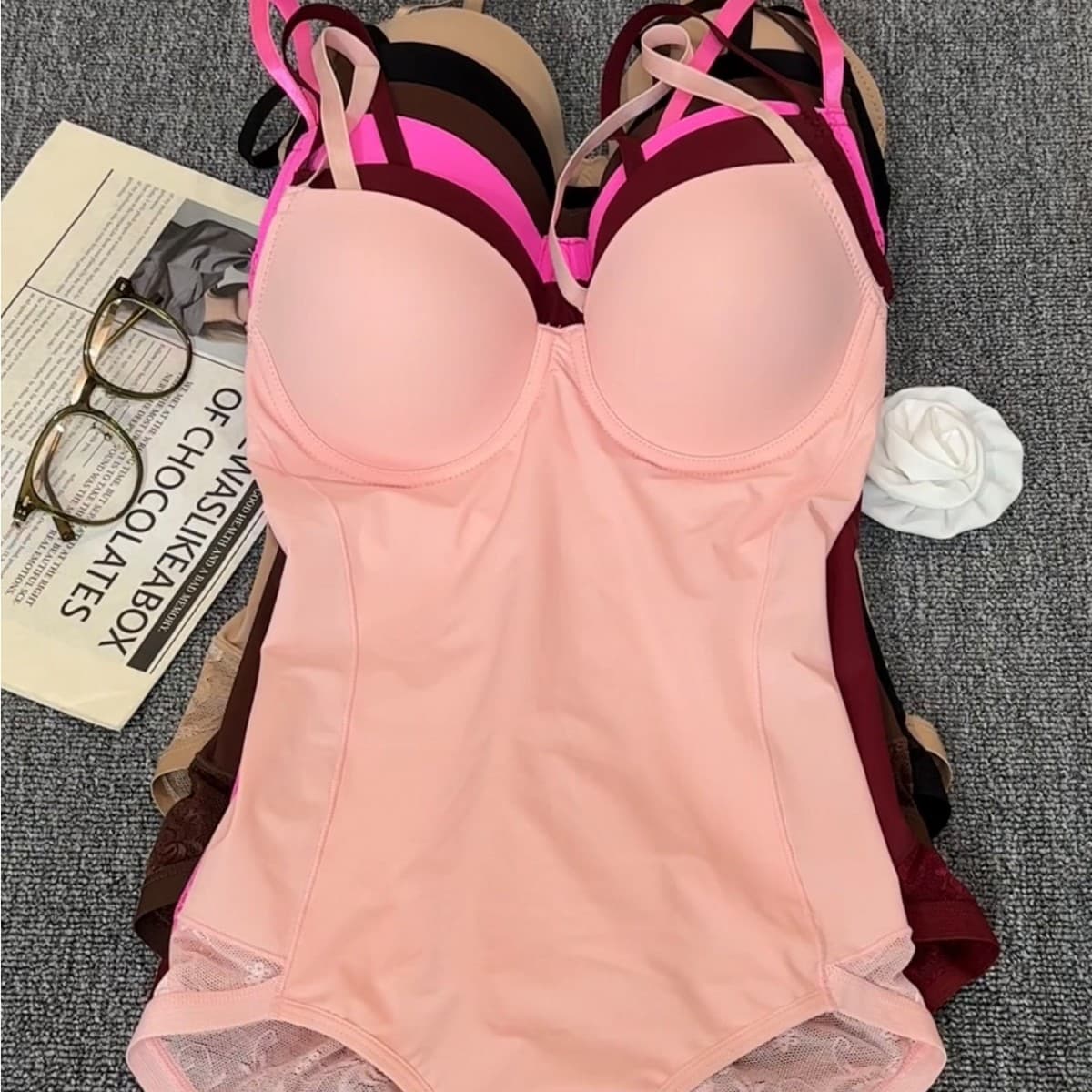 European and American style waist-cinching halter bra body shaping tummy control triangle bodysuit thin body shaping underwear for women
