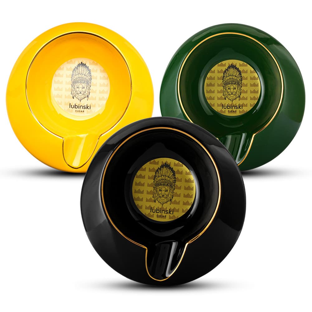 GALINER cigar ashtray large diameter smoke slot creative ceramic office home cigar special ashtray