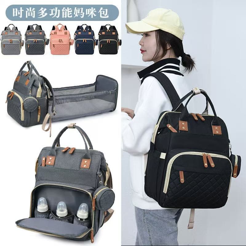 New cross-border mommy bag, bed bag, backpack, convenient bag for mom to go out, large-capacity mother and baby bag storage bag