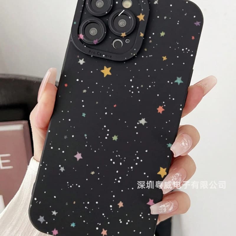 Colorful Star Compatible with iPhone 16 Pro Case 15 Eye iPhone 14 Cross-border 13 European American 17/12/13