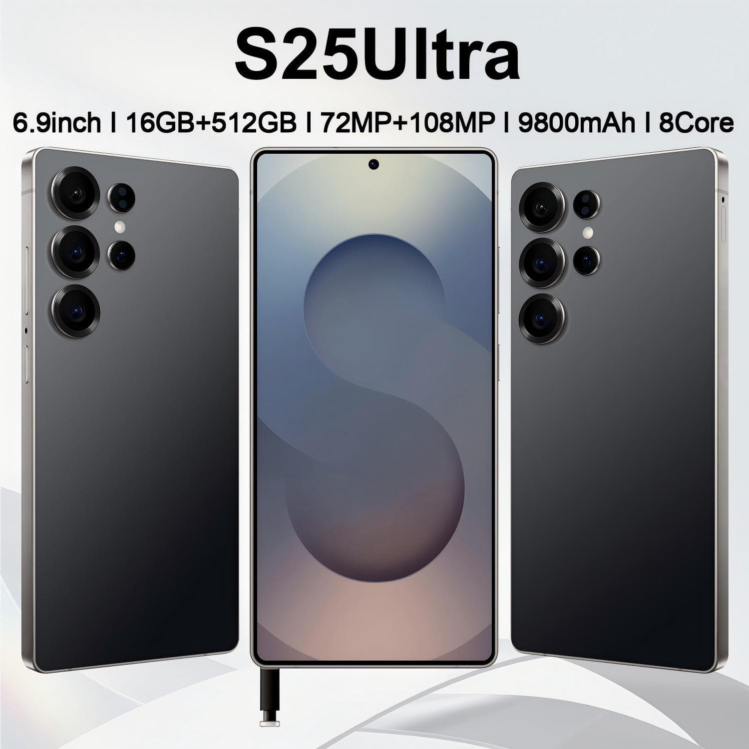 Cross-Border Mobile Phone S25 Ultra Smartphone 16+512GB Brand New Unopened Google 5G Android AI Phone