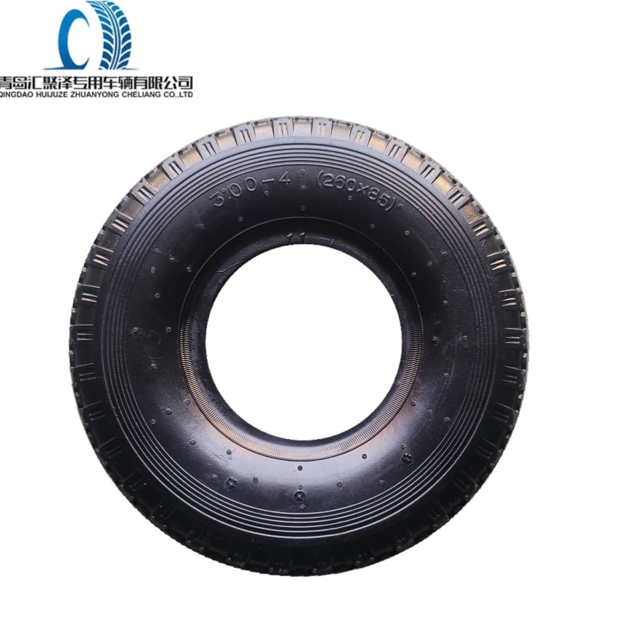300-4 rubber outer tires for hand trucks, small carts, and warehouse carts.