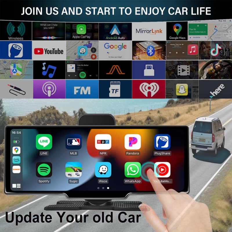 Cross-border Console 10.26-inch Car Smart Screen Carplay Projection Recorder 4K HD Dual Bluetooth