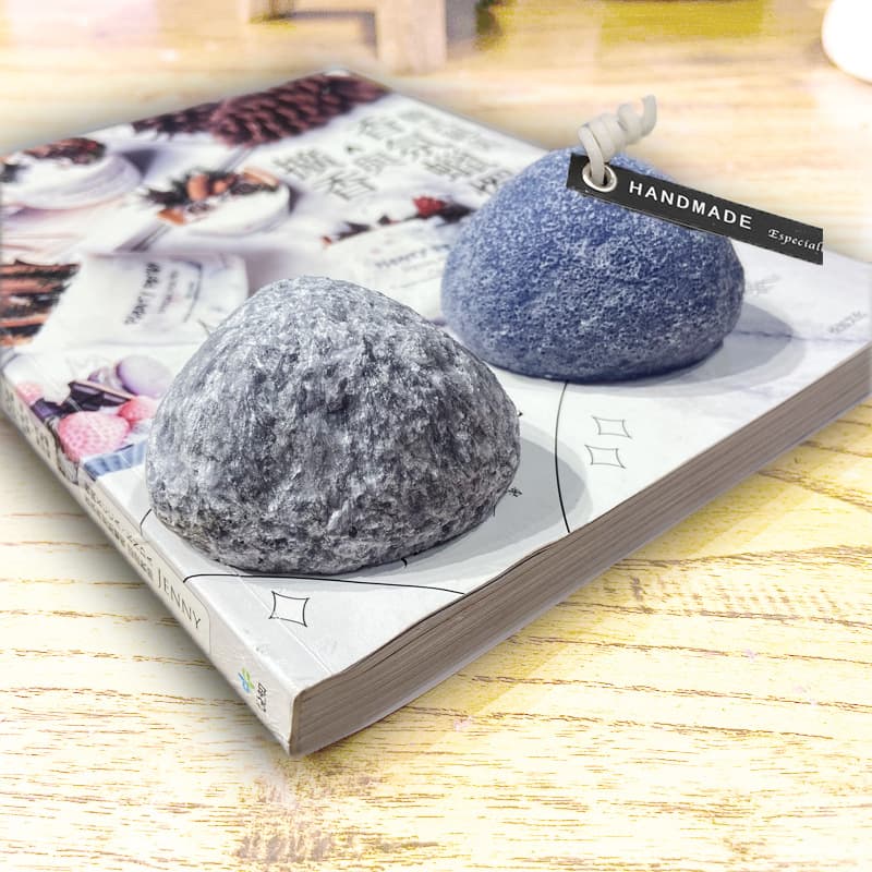 Stone Candle Mold Ins Korean Style Simulated Pebble Silicone Mold Aromatherapy Candle DIY Material Silicone Mold
