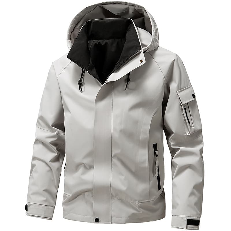 Men's Three-proof Windbreaker Jacket New Style Jacket Men 2025 Spring Autumn Fashion Trendy Brand Hooded Workwear Handsome Casual