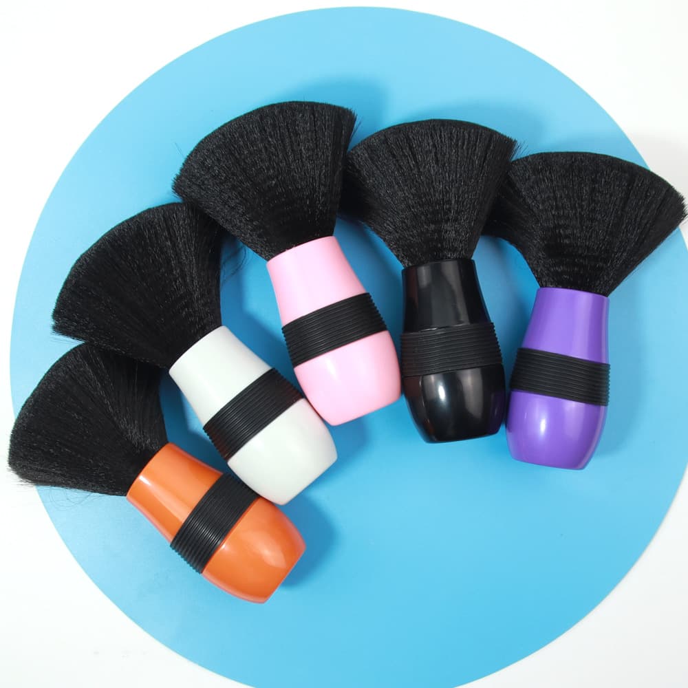 Hair Clipping Brush, Hair Sweeping Brush, Salon Hair Brush, Solid Color Dusting Brush, Beauty Fiber Soft Bristle Brush, Hair Debris Brush, Makeup Brush