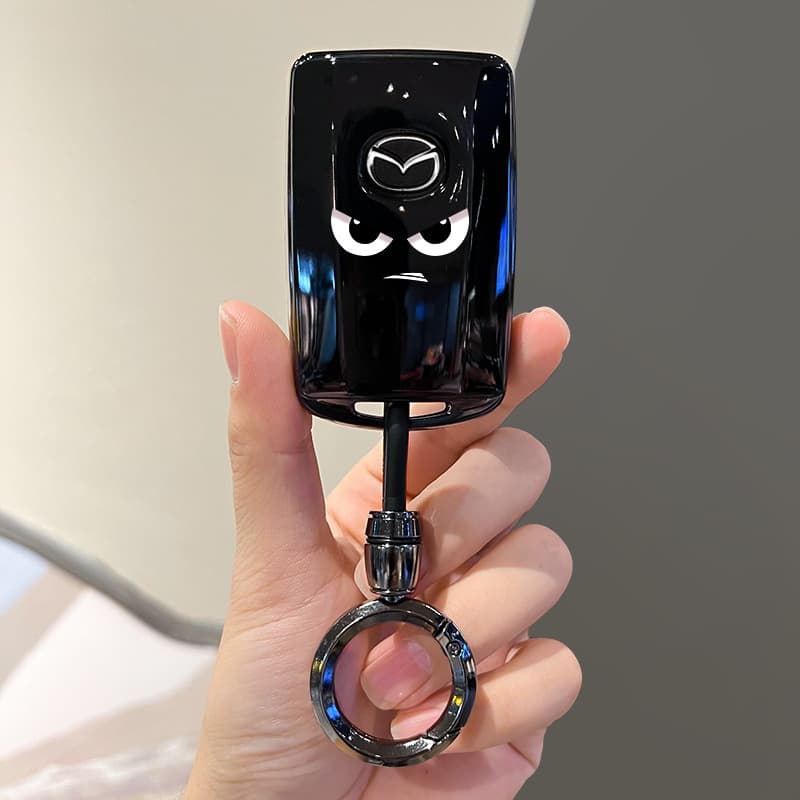 Mazda 3 Axela Key Case cx5 Men's Car Interior Cartoon cx50 Shell Bag Women's Exquisite Hanging Buckle