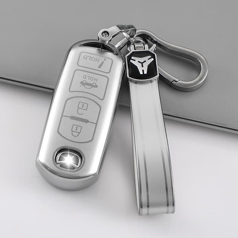 Suitable for 4-key Mazda quicksand silver car key case bag Angkesaila cx30 Atez cx4cx5 cx8