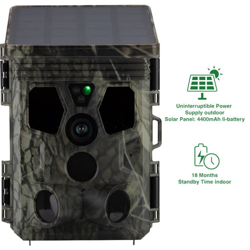 HC-601A Hunting Camera Infrared Night Vision Waterproof 120 Degree Wide Angle 50MP-4K Long Standby with Solar Energy